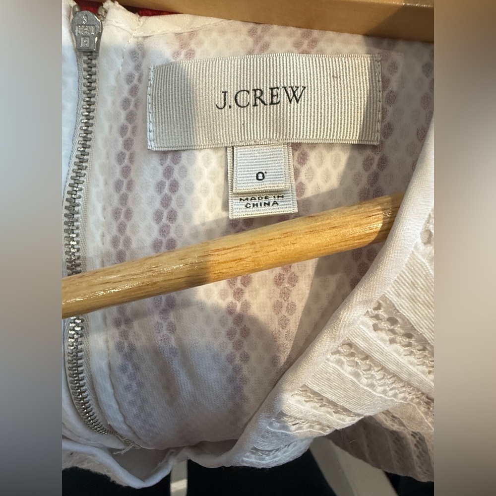 J. Crew White Textured Mini Dress - Picture 3 of 3
